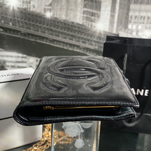 Authentic Chanel CC Patent Leather Wallet - Picture 16 of 16